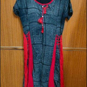 Black Kurta With Chapal