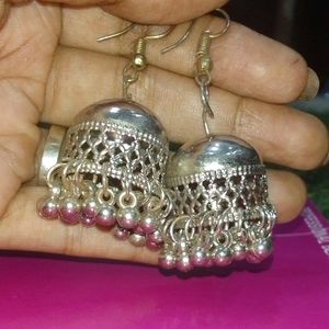 Oxidised Jhumkas