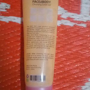 Face And Body Cleaning Scrub Gel