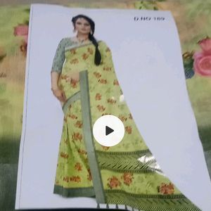 PURE LINEN COTTON  Saree 1