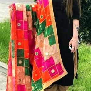 Phulkari Dupatta (Multicolor)