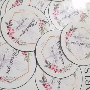 20 Glossy Thank You Stickers For Small Business