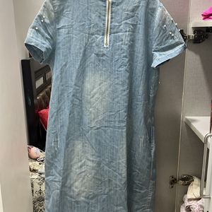 Designer Denim Dress For 38 -40 Bust Size …