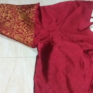 New Studio Shringaar Maroon Design Saree Blouse