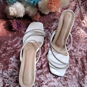 Mast& Harbour Women White Heels