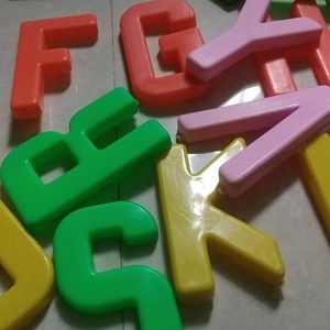 Big Size Plastic Alphabet A To Z. Children Love To Play And Learn