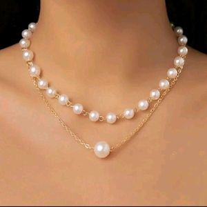 Double Layered Pearl Necklace