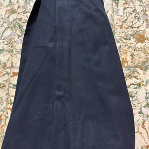 Women Navy Blue Pleaded Skirt