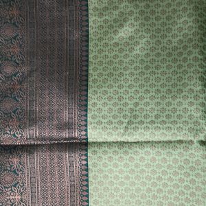 Banarasi Cotton Silk Saree With Blouse