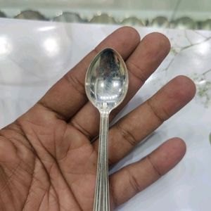 Pure Silver Katori Weight Is 19.5 Gram +Spoon