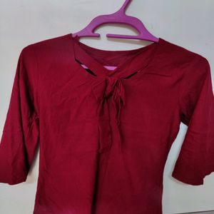 Maroon Colour Top