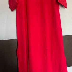 Red Coloured Kurta