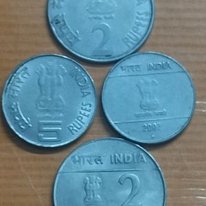 2 and 5 rs Commeroative Coin Set