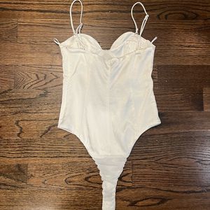 Zara White Heart Bodysuit