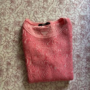 Pink Lightly Knitted Cotton Top - Madame - Size L