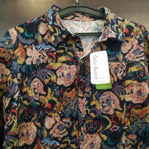 A Export Multibranded Girls Printed Shirt