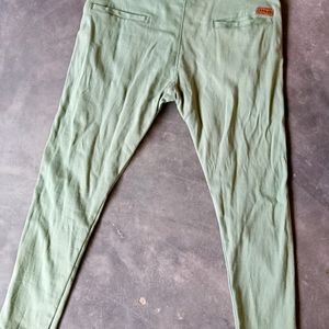 Green Slim Fit For Men Pant