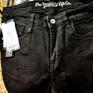 Roadster Mid Rise Skinny Fit Black Jeans