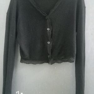 Cardigan With Lace