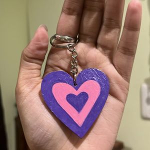 Customized Heart Shaped Keychain