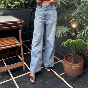 Light Blue Wide Leg Jeans