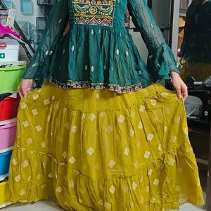 Lehenga Choli For Haldi Mehendi