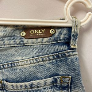 Only Brand Blue Denim Shorts