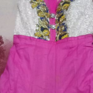 Anarkali Kurti Pant Set