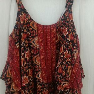 Rust Multicolour tunic