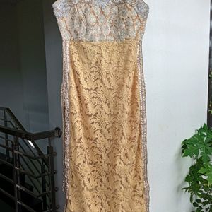 Cream Anarkali