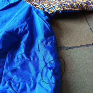 Blue Embroidery Work Blouse