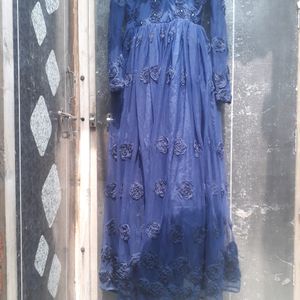 Royal Blue Princess girlish Party Wear gawn