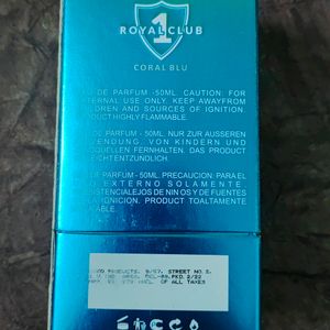 #New# Royal Club Coral Blu Perfume Unisex