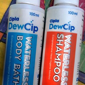 Cipla Dewcip Waterless Bodywash & Shampoo.