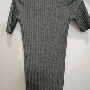 Grey Simplicity Bodycon Dress( MI Korea)