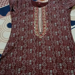 New Silk Kurti - 38 Size