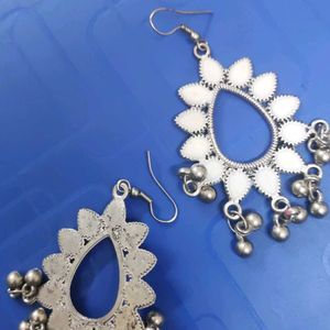 White Ethnic Earings