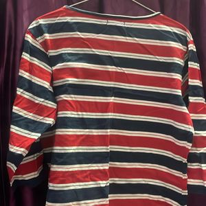 Stripes Red blue T Shirt