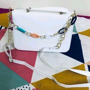 White Sling Bag