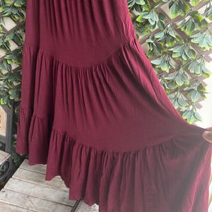 Maroon Color Westside Brand Gown