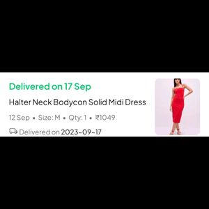 Halter Neck Bodycon Dress