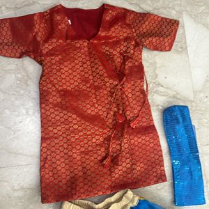 New Bharatnatyam Dress For Girls