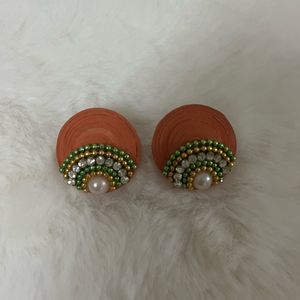 Orange Handmade Earrings