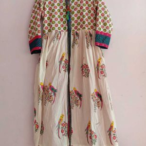 Women Printed Fit And Flare Ethnic Dress🥻