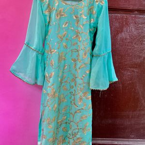 Light Green Kurta Sharara Set