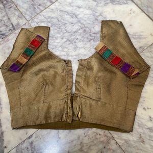 Olive Color Stitched Blouse