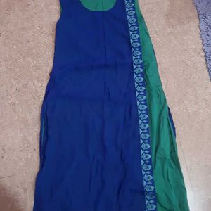 Sleeveless Kurta In ELectric Blue