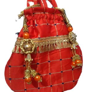 Red Potli Bag