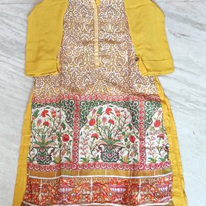 Gold Colour Kurta For Women