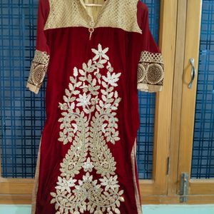 Red Wedding Kurti For Women